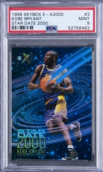 1996-97 E-X2000 Star Date 2000 #3 Kobe Bryant Rookie Card – PSA MINT 9